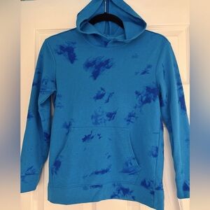 Cat & Jack Vibrant Blue Cloud Print Hoodie & Short Set